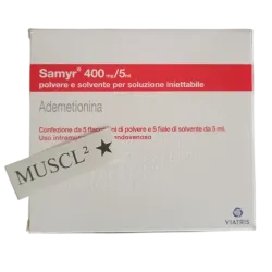 SAMYR (Ademetionine) 400 mg/5ml, - 5 ampoules SAMYR (Ademetionine) 400 mg/5ml, - 5 ampoules