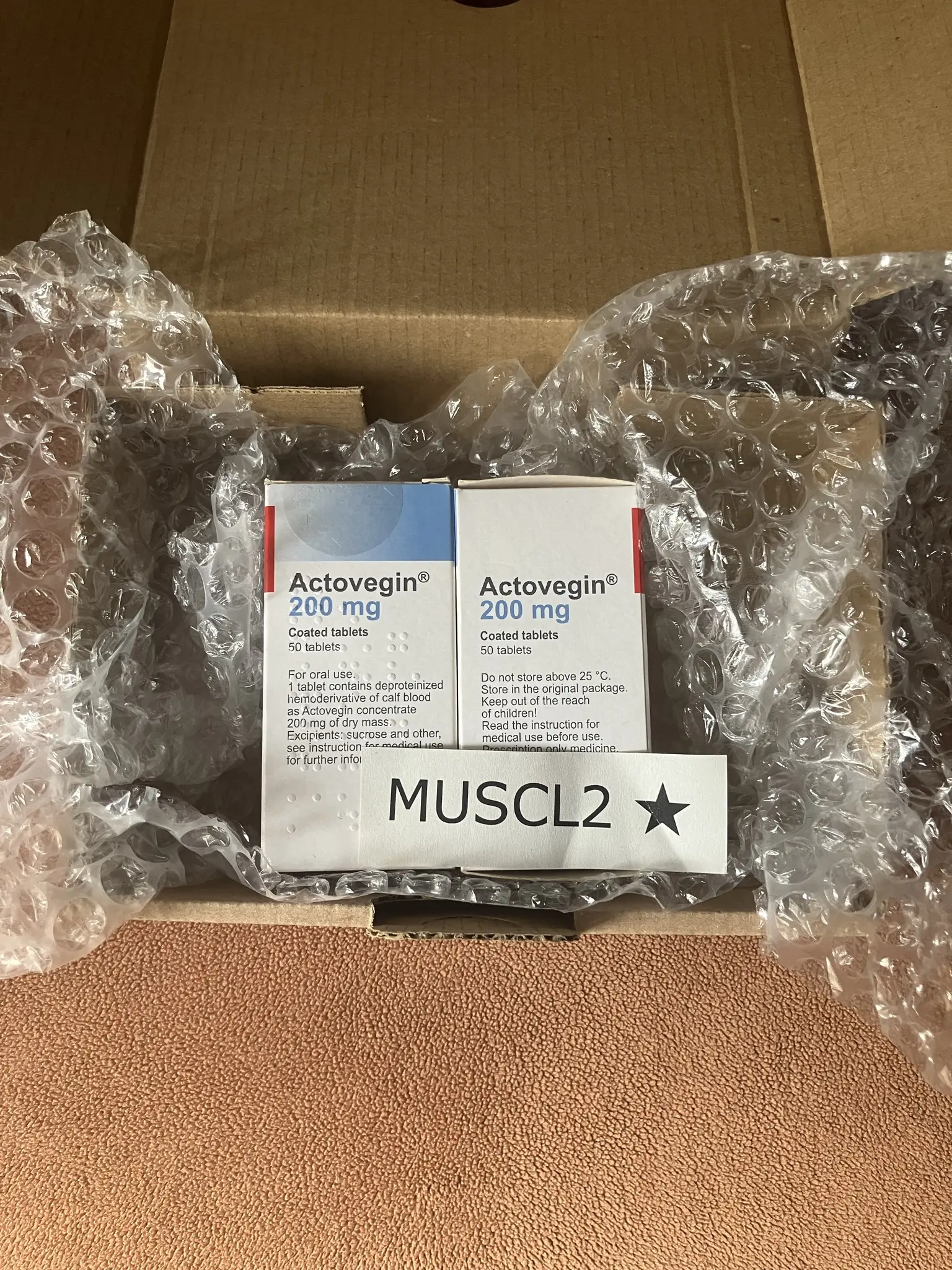 Actovegin 200 packaging